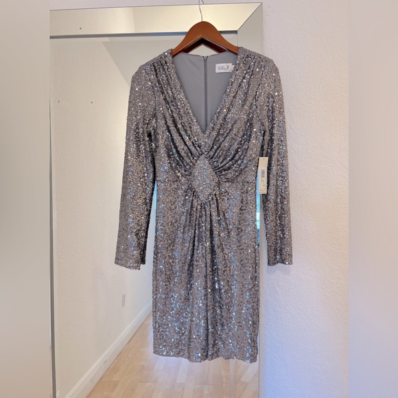 NWT Eliza J Sequin Dress - Picture 2 of 8